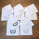 Kit Fralda Boca e Ombro - Letra E - Escolha a Cor